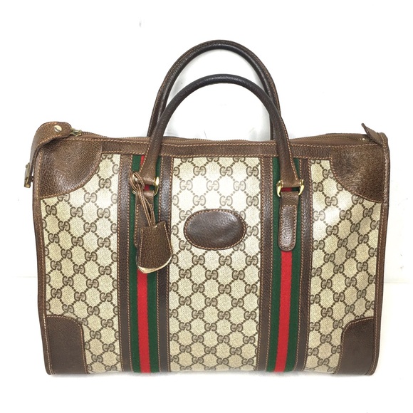 Authentic GUCCI vintage satchel bag - verified authentic by Poshmark! - Picture 1 of 16